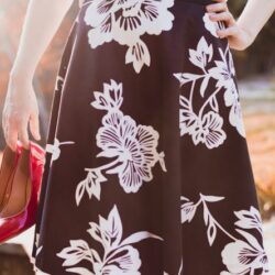 Skirt - Woman Wearing Skirt Holding Her Shoes